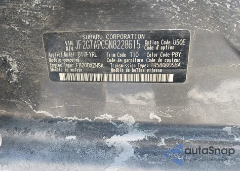 2022 Subaru Crosstrek Premium from USA, damaged, VIN JF2GTAPC5N8228615